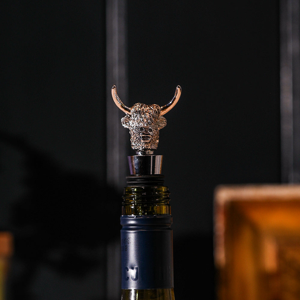 Bottle Stopper - Highland Cow