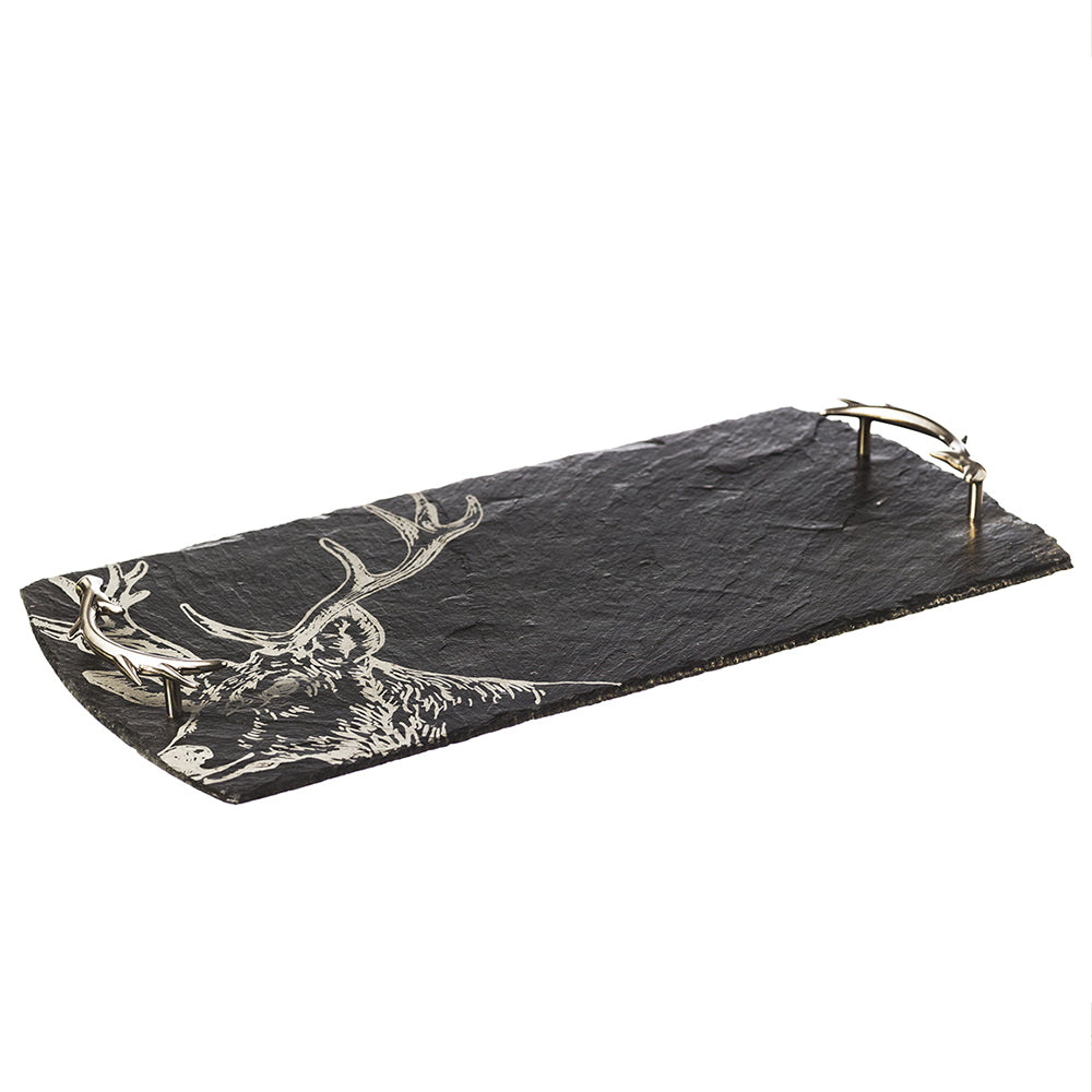 Slate Serving Tray - Large - Stag - Gift Boxed