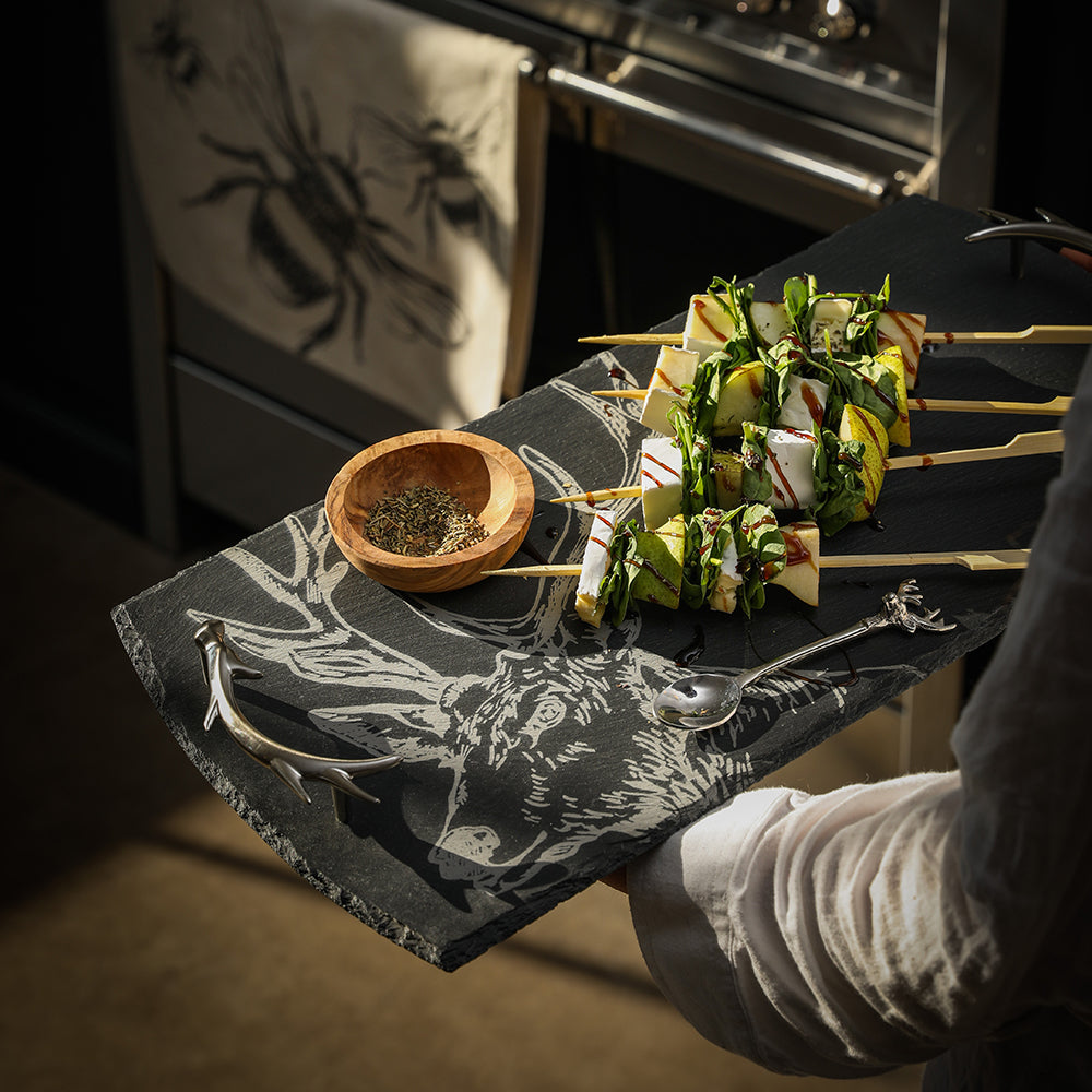 Slate Serving Tray - Large - Stag - Gift Boxed