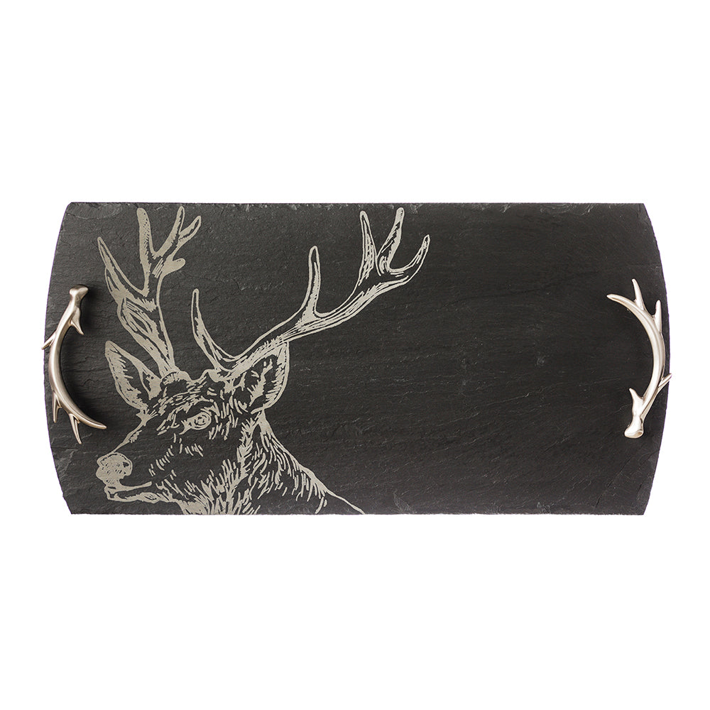 Slate Serving Tray - Large - Stag - Gift Boxed