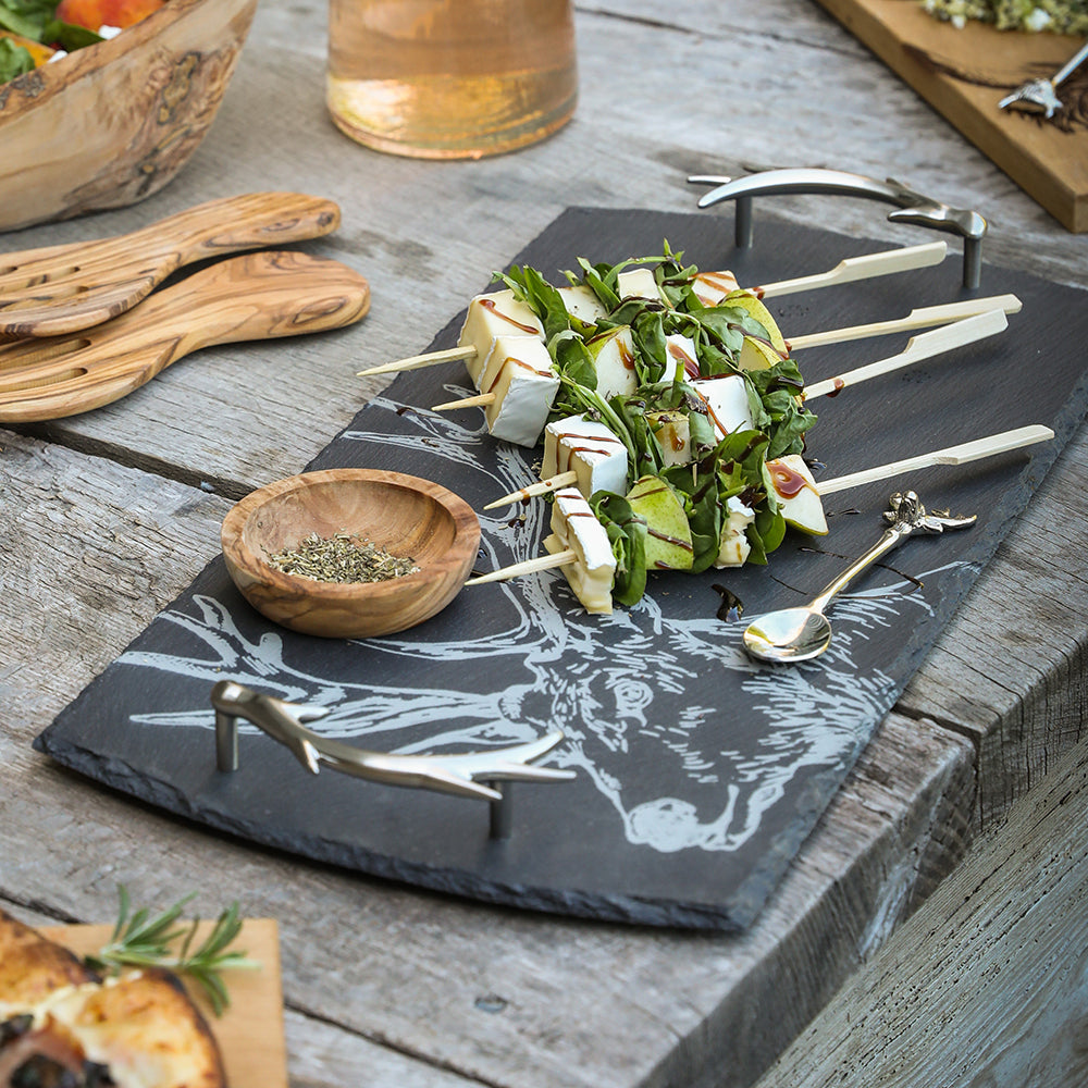 Slate Serving Tray - Large - Stag - Gift Boxed