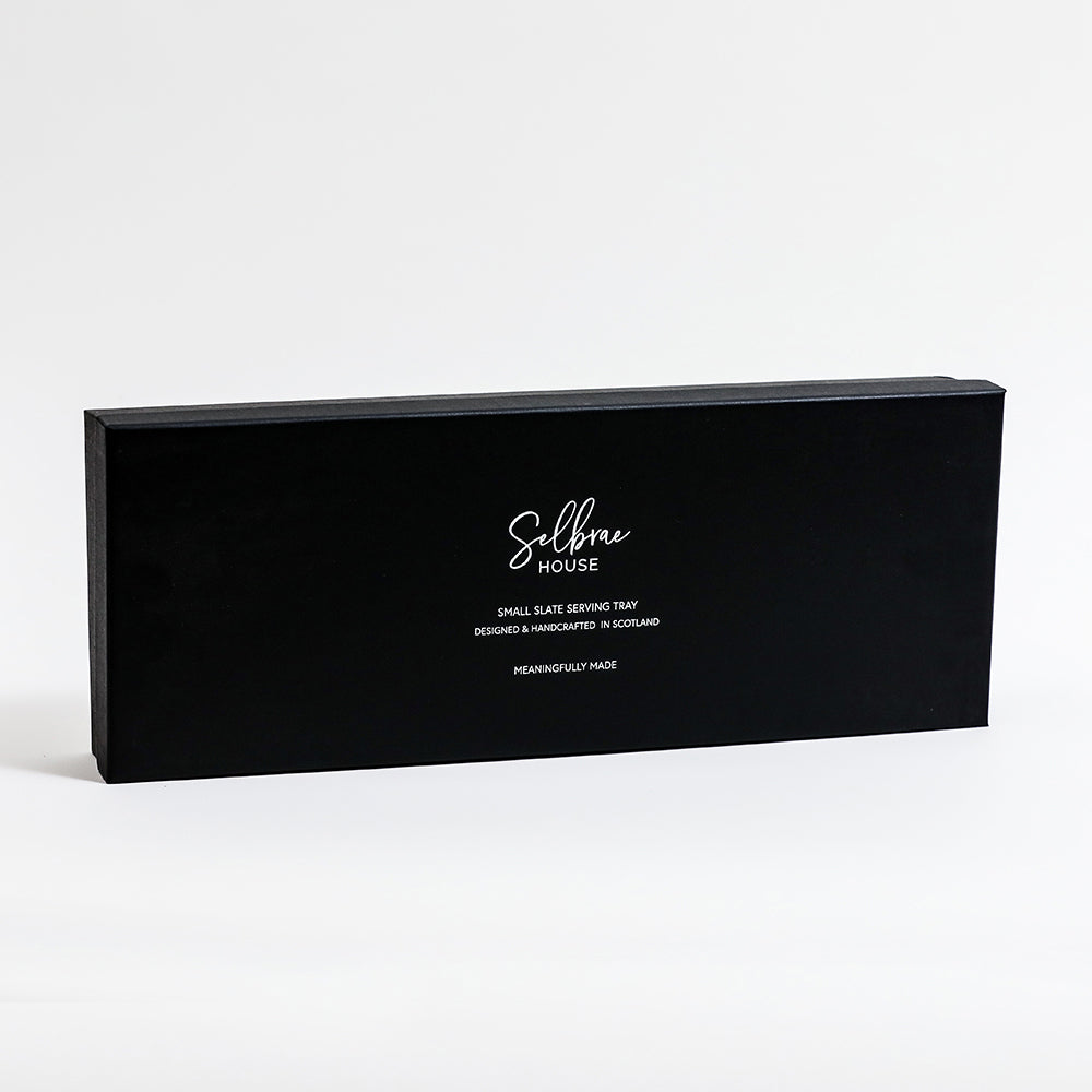 Slate Serving Tray - Small - Antler Handles - Gift Boxed