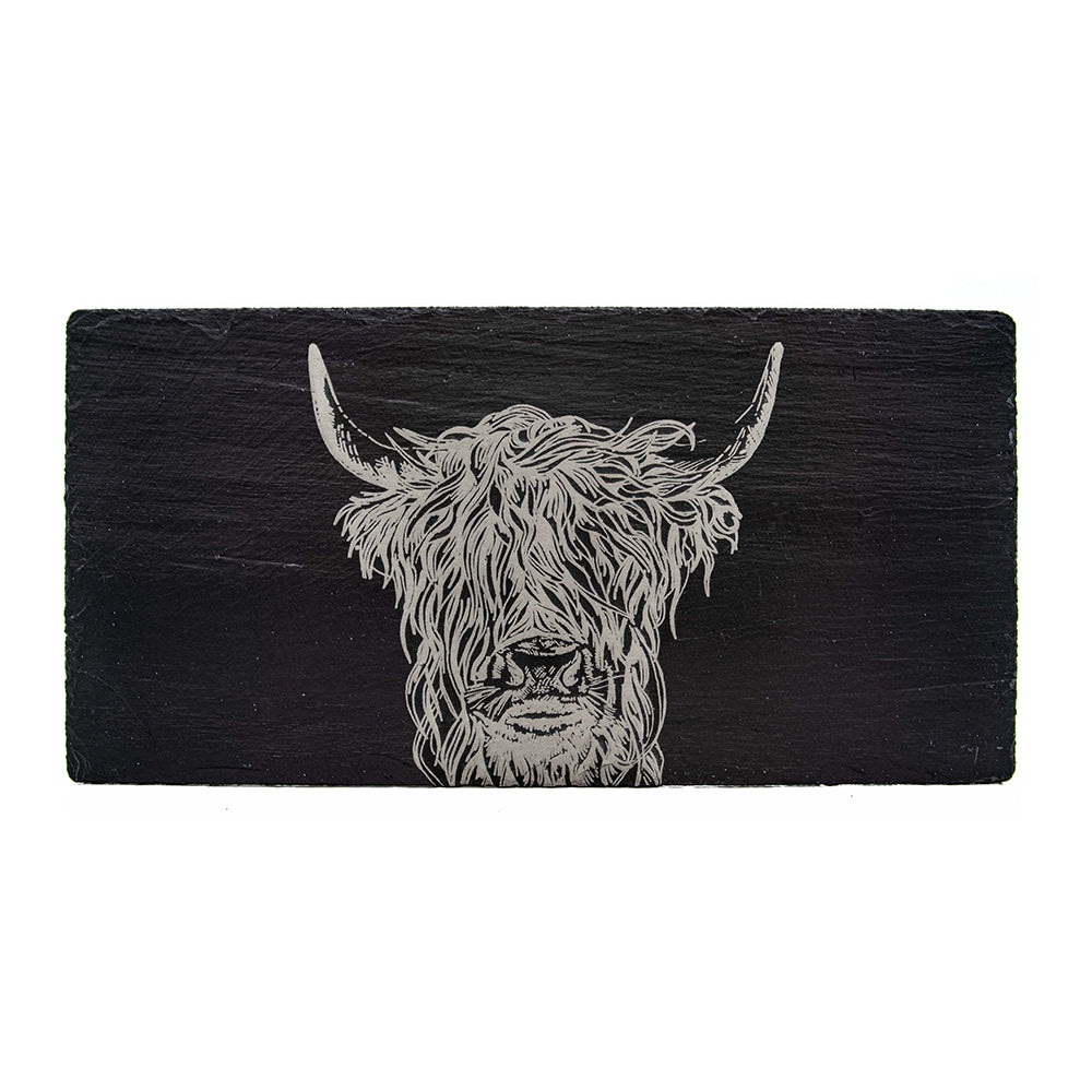 Slate Table Runner - Highland Cow