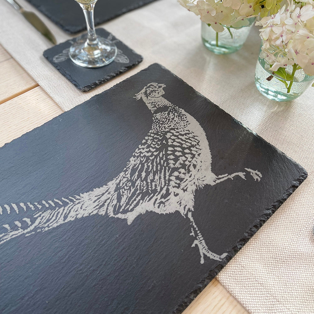 Slate Table Runner - Pheasant