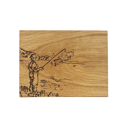 Oak Bar Board - Fishing