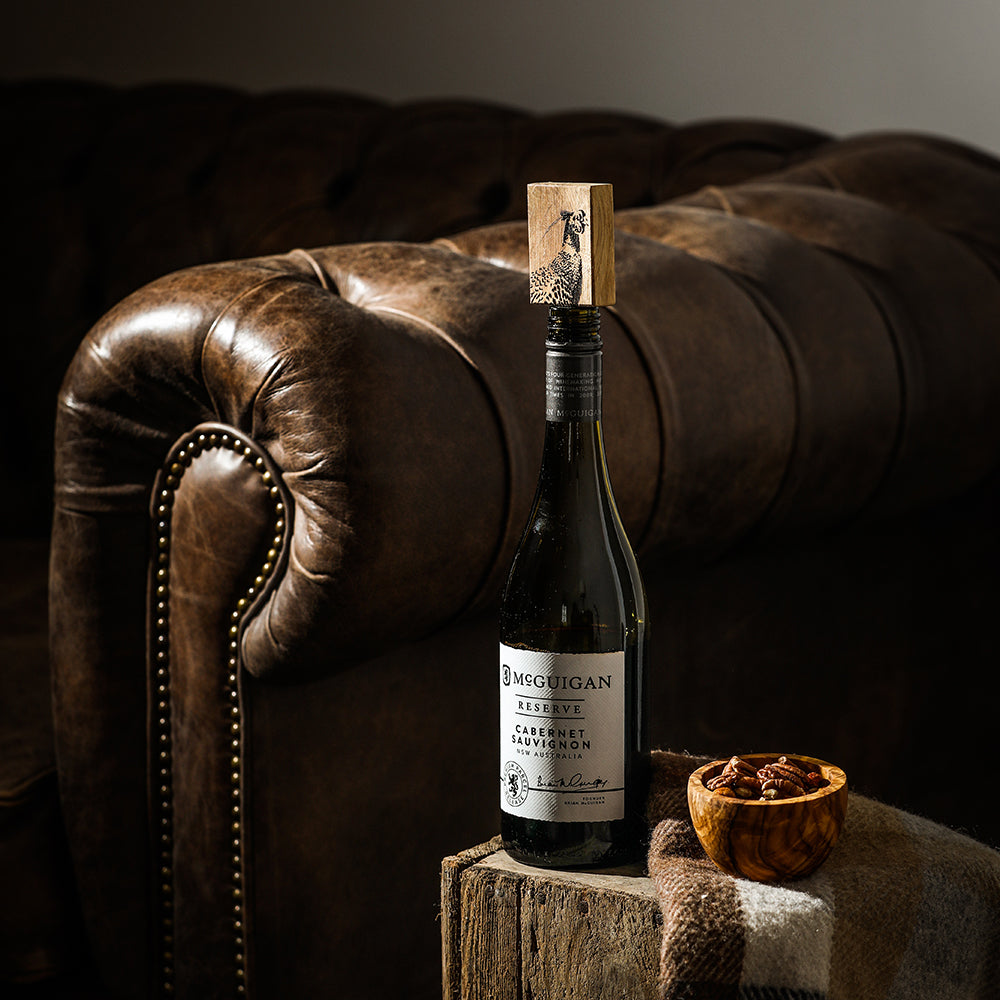 Oak Bottle Stopper - Pheasant