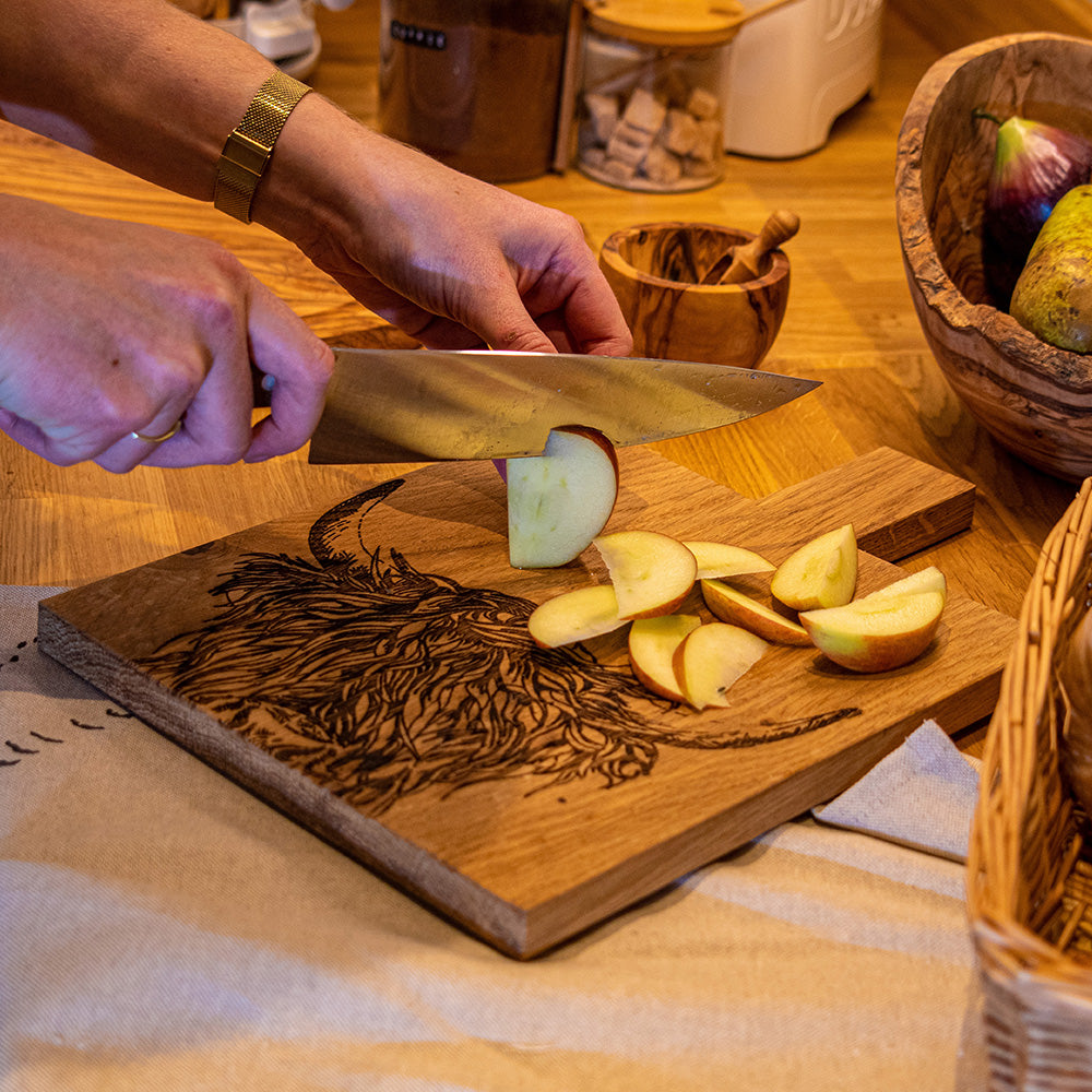 Oak Paddle  - Medium - Highland Cow