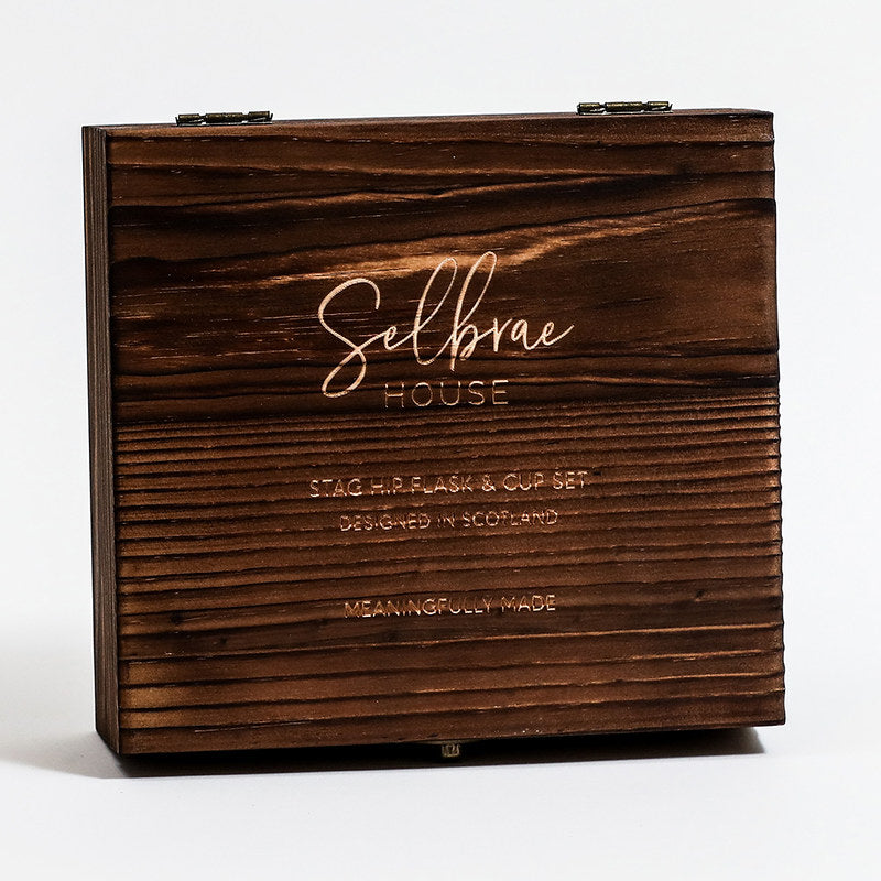 Hip Flask & Cup Set - Stag