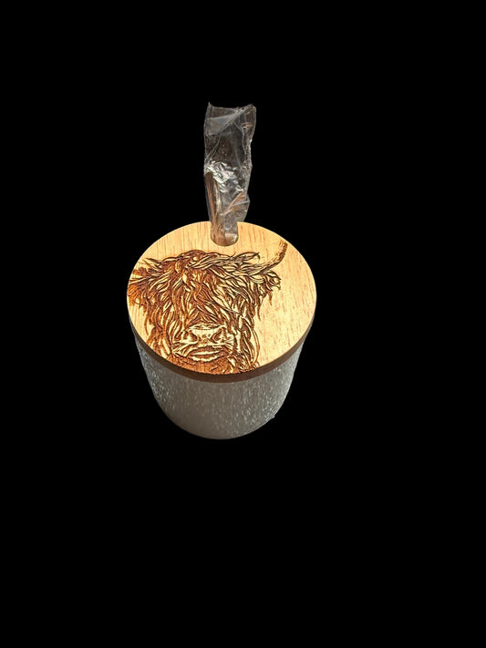 Jar & Spoon Set - Highland Cow