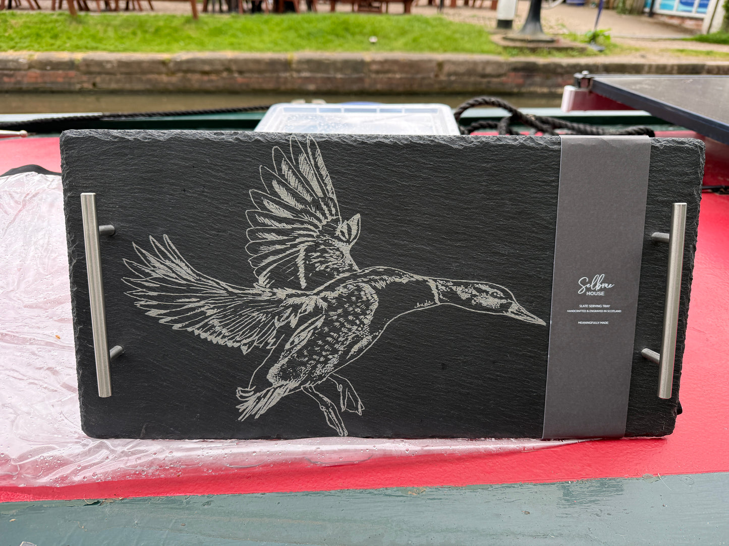 Slate Serving Tray - Large - Flying Duck