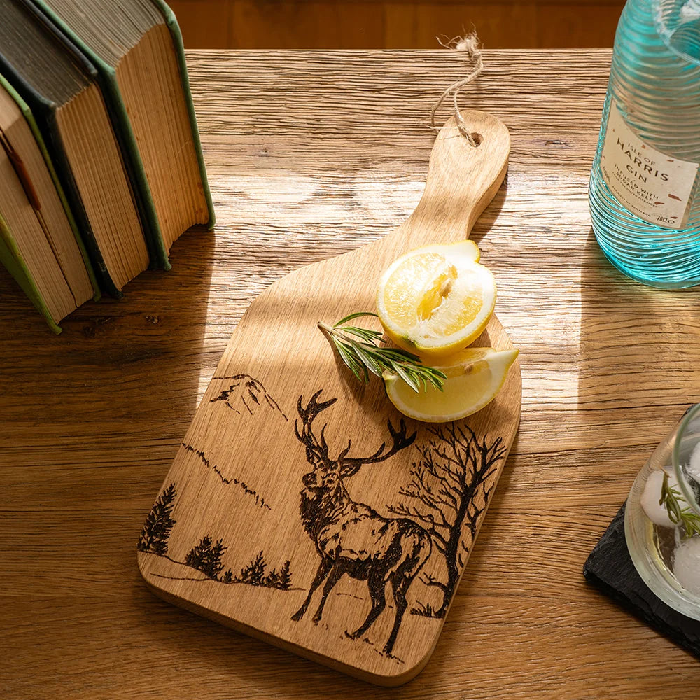 Oak Hanging Paddle  - Small - Scenic Stag