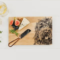 Oak Serving Board  - 30cm - Cockapoo