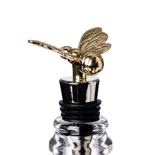 Bottle Stopper - Gold Bee