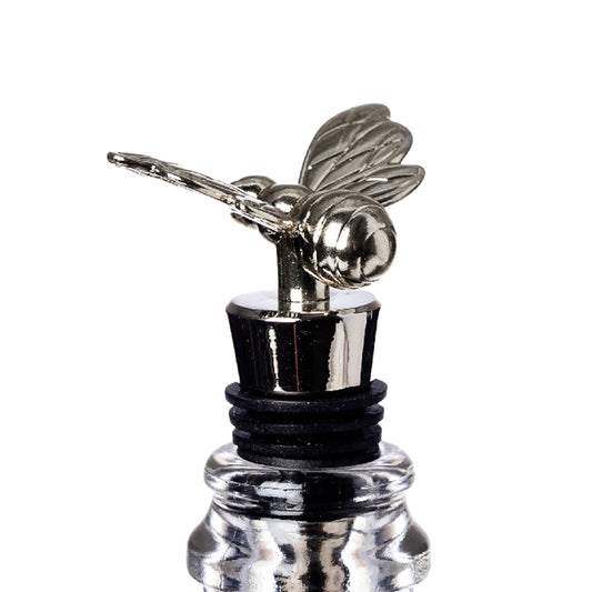 Bottle Stopper - Silver - Bee