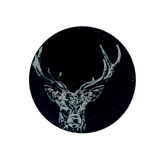 Slate Magnet - Round - Stag