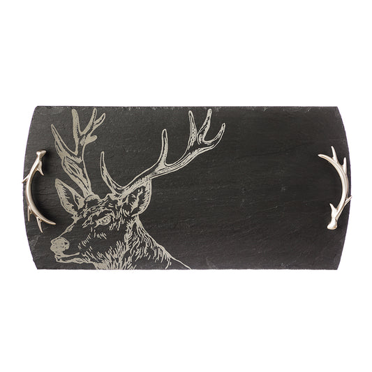 Slate Serving Tray - Large - Stag - Gift Boxed