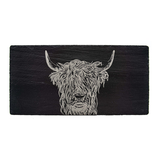 Slate Table Runner - Highland Cow
